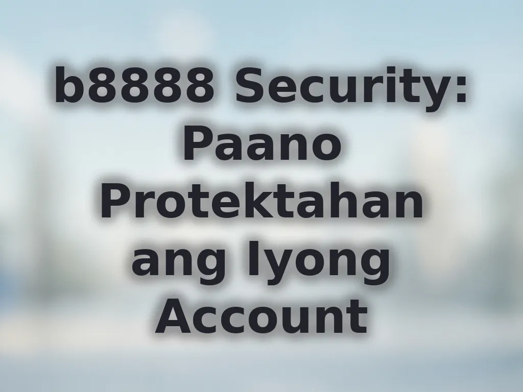 Security tips para sa account